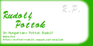 rudolf pottok business card